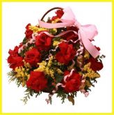 Cestas de  rosas Vermelhas